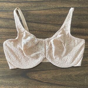 Wacoal Full Figure Halo Lace Bra Toast/Nude 65547 size 38DDD
